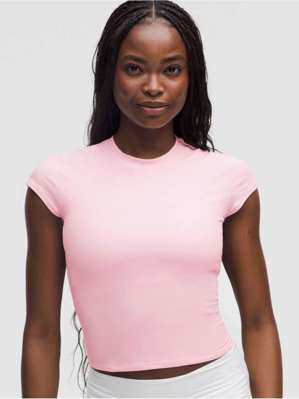 LULULEMON Organic Cotton Baby Tee in Pink Organza Size XS NWOT